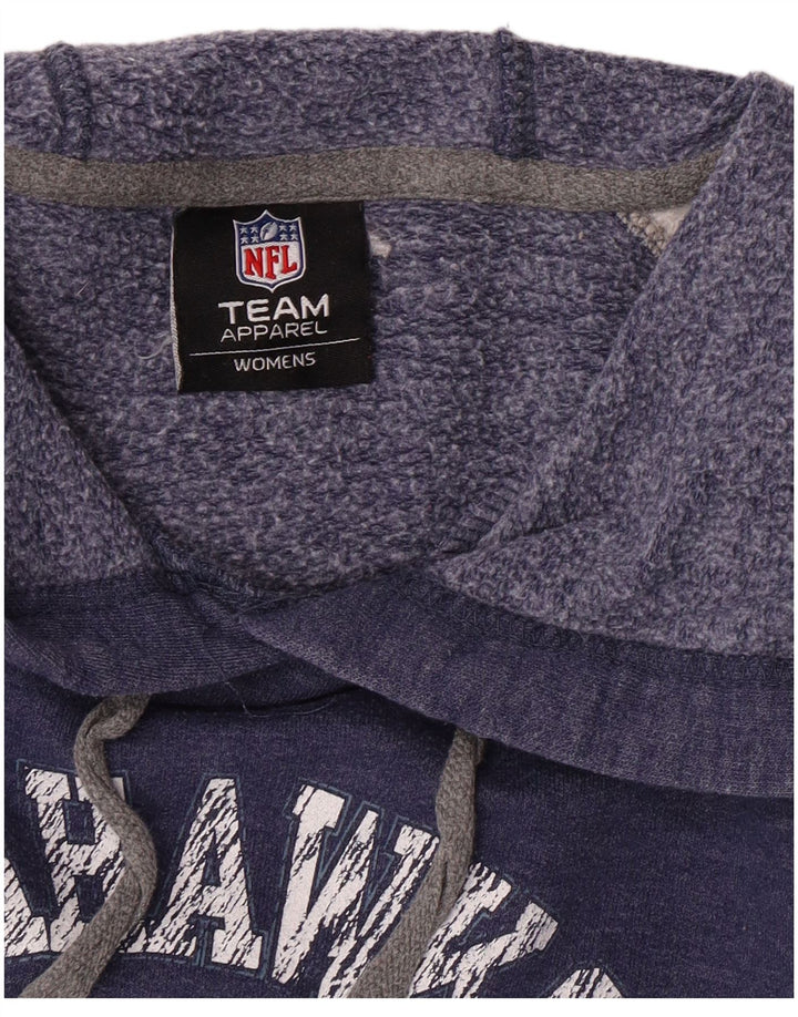 NFL Seattle Seahawks Sudadera con capucha para mujer UK 18 XL Azul marino Colorblock