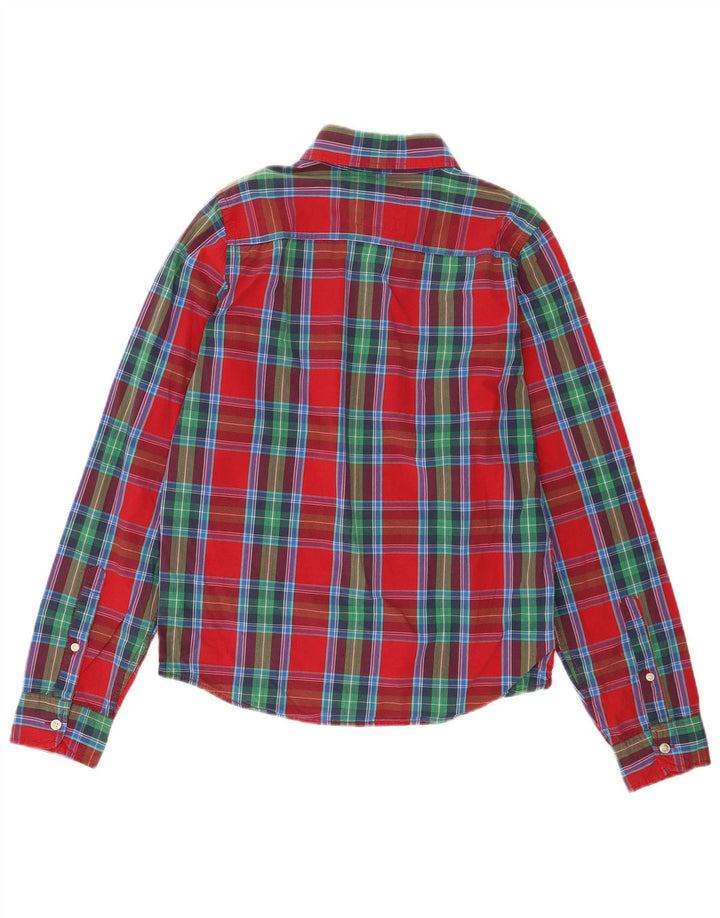 Camisa Hollister Hombre Cuadros Rojos Medianos
