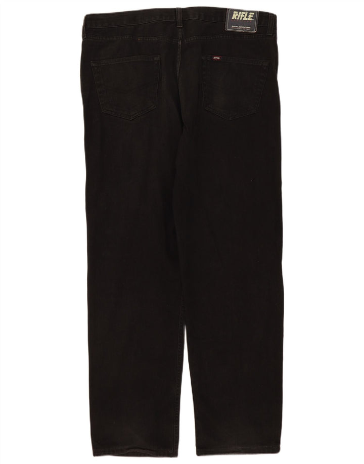 Vaqueros rectos para hombre Rifle W40 L31 Algodón negro