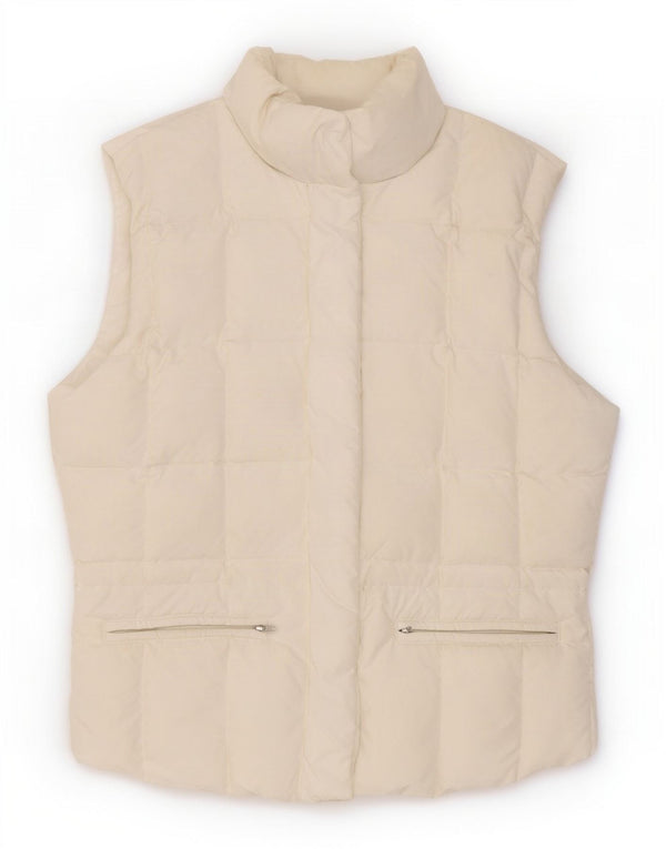 Tommy Hilfiger Chaleco acolchado para mujer UK 40 Grande Poliéster blanco