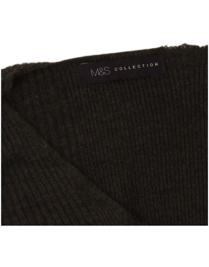 Marks & Spencer Suéter con cuello en V para mujer UK 44 Gris medio