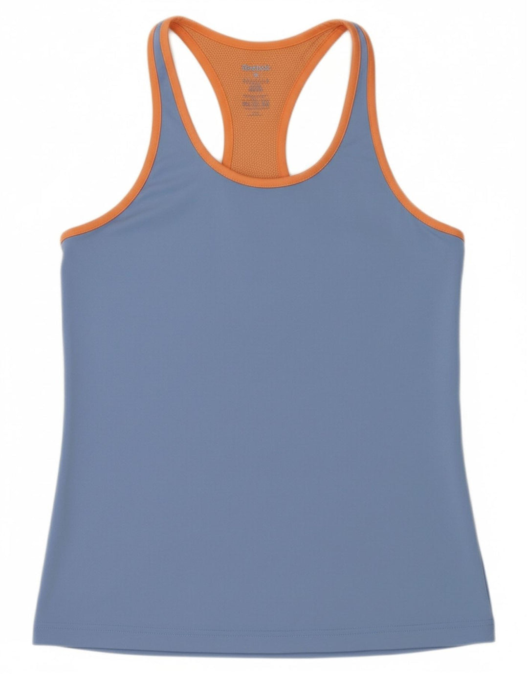 REEBOK Womens Vest Top UK 12 Medium Blue Polyester