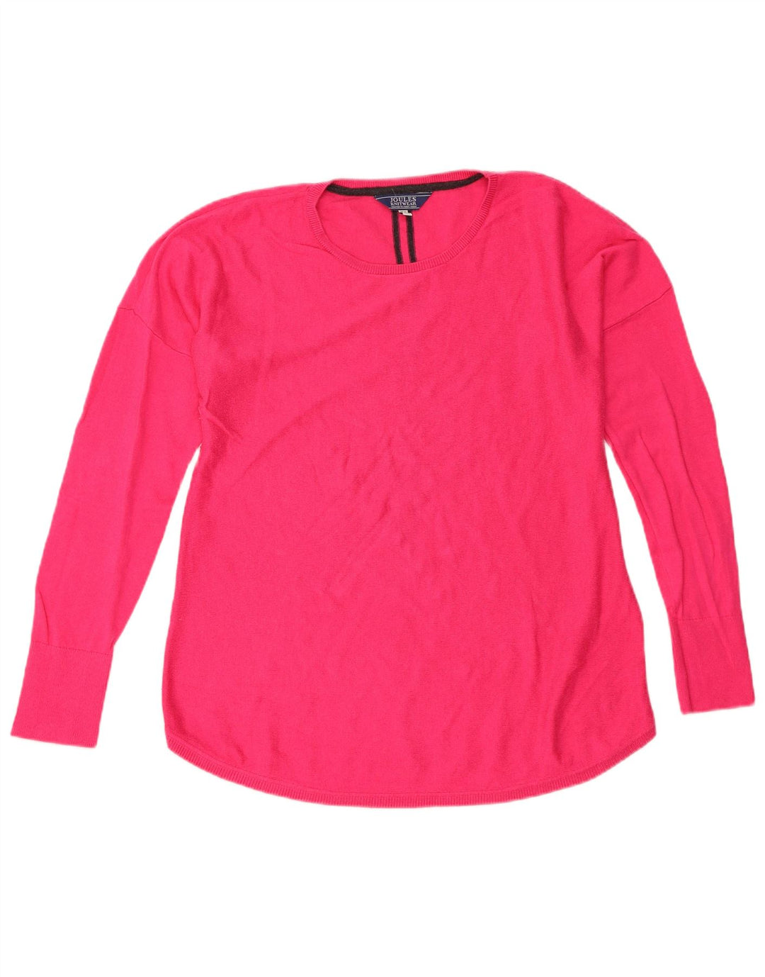 Joules Jersey de cuello redondo para mujer UK 12 Algodón rosa medio