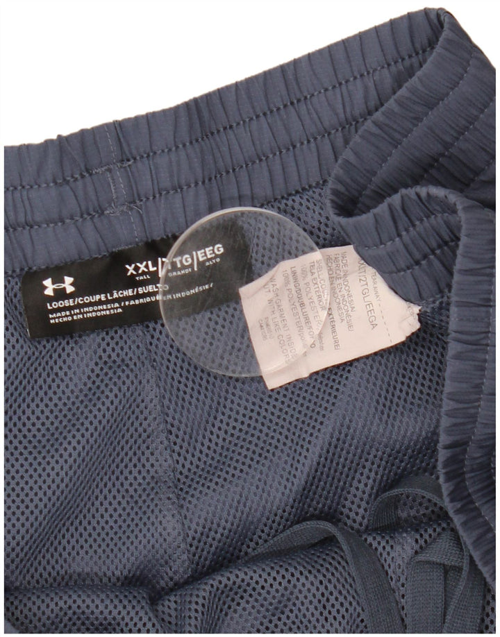 UNDER ARMOUR Pantalón de chándal para hombre 2XL Azul marino Colorblock Poliéster