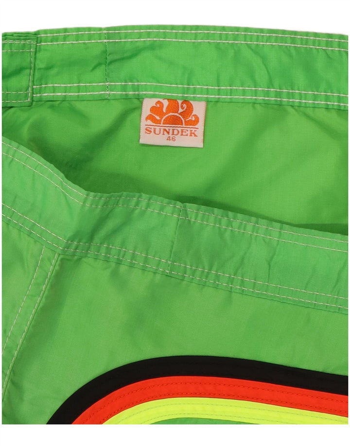 Sundek Bañador Hombre EU 46 XL Verde Nylon Playa