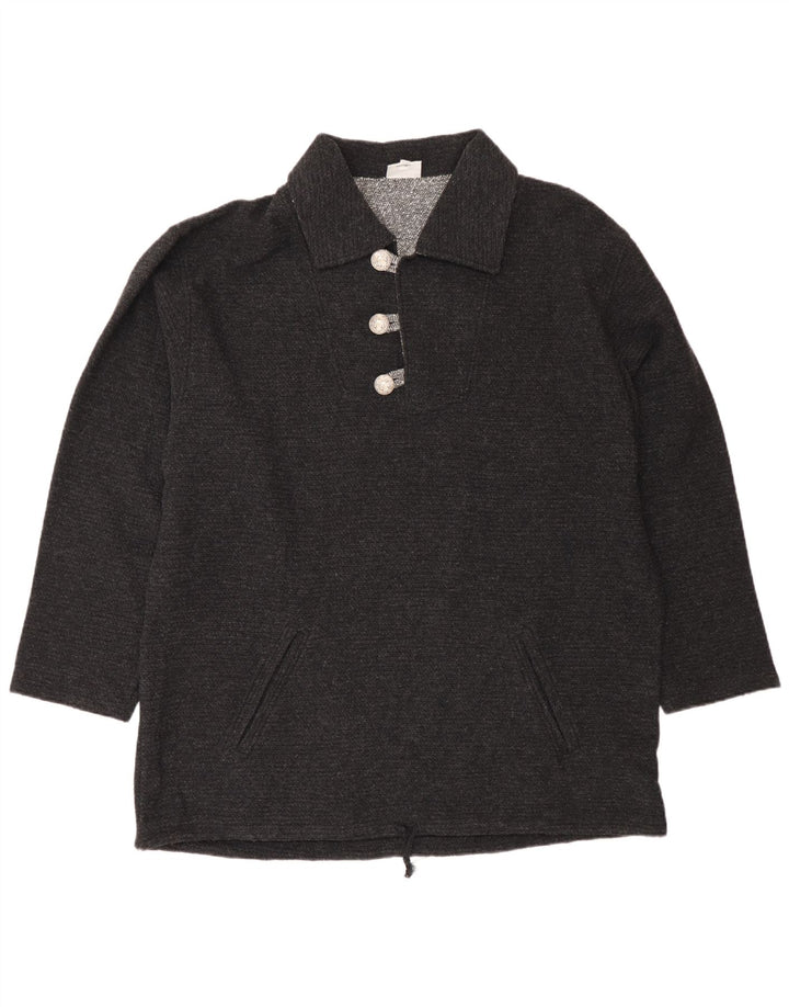 Country Hombre Polo Cuello Jersey Jersey IT 50 Lana Gris Medio