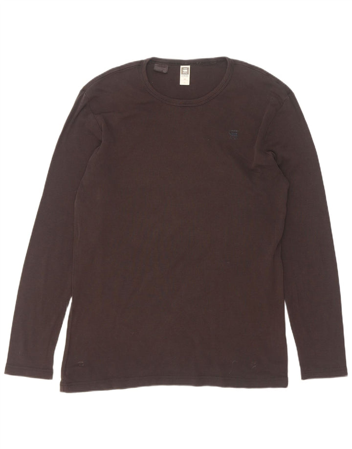G-Star Hombre Top Manga Larga XL Algodón Negro