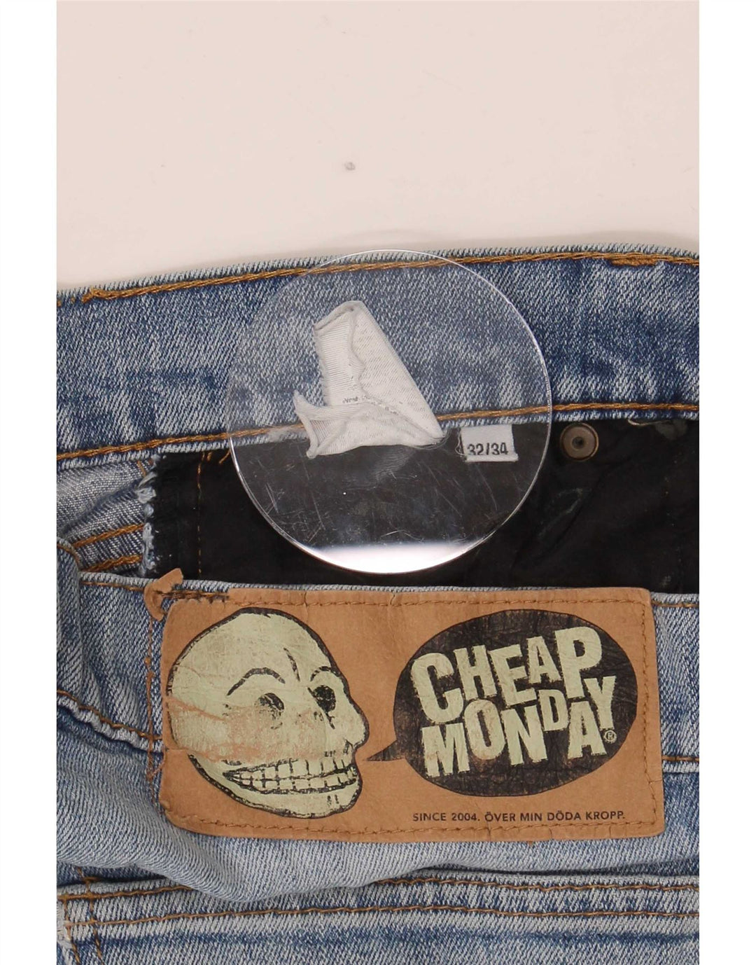 Vaqueros rectos para hombre de Cheap Monday W32 L27 Azul