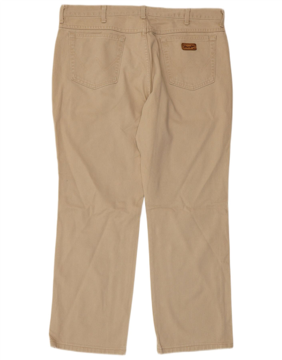 WRANGLER Pantalones casuales rectos Texas para hombre W40 L30 Algodón beige