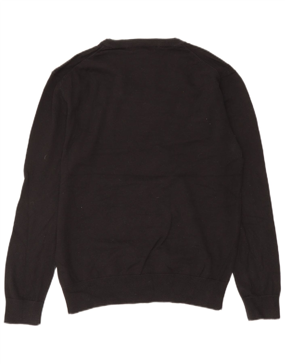French Connection Jersey con Cuello en V para Hombre Pequeño Algodón Negro
