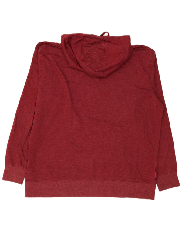 Jersey con capucha para hombre Mountain Warehouse 2XL Algodón burdeos