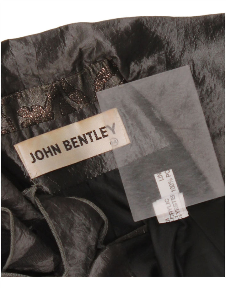 JOHN BENTLEY Cárdigan para mujer UK 40 Grande Gris Floral Poliéster