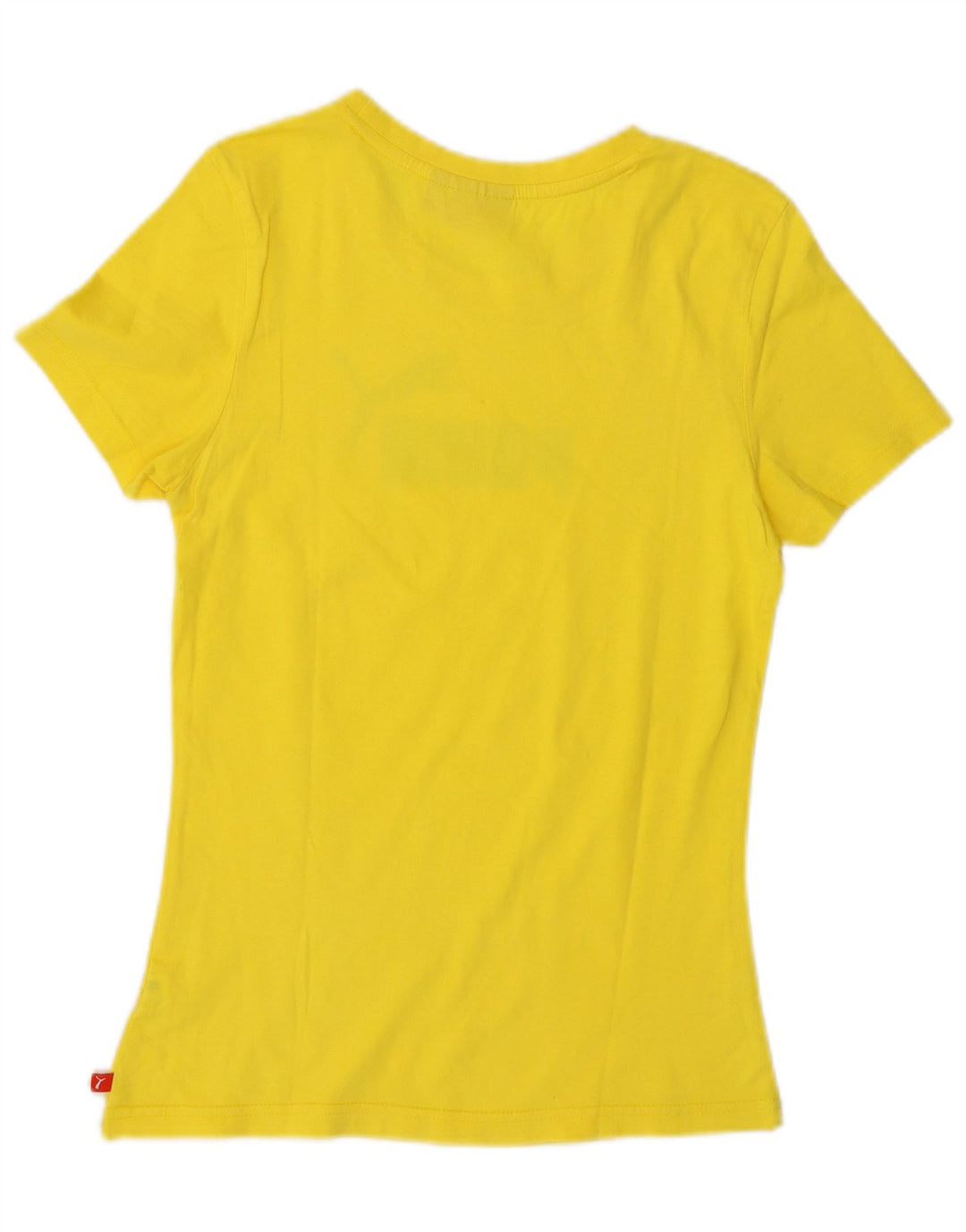 Puma Mujer Camiseta Gráfica Top UK 10 Small Amarillo