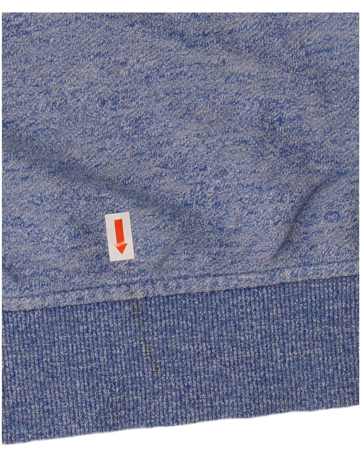 Lyle & Scott Hombre Sudadera Jumper Small Azul Moteado Algodón