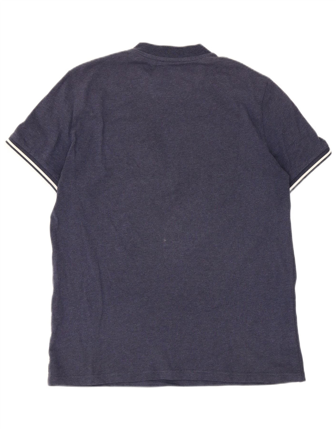 Fred Perry Camiseta Con Cuello Y Cremallera Para Hombre Top Rayas Azul Marino Mediano