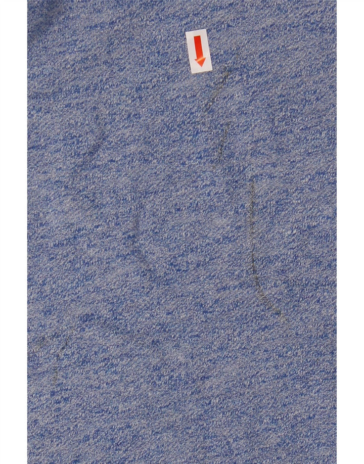 Lyle & Scott Hombre Sudadera Jumper Small Azul Moteado Algodón