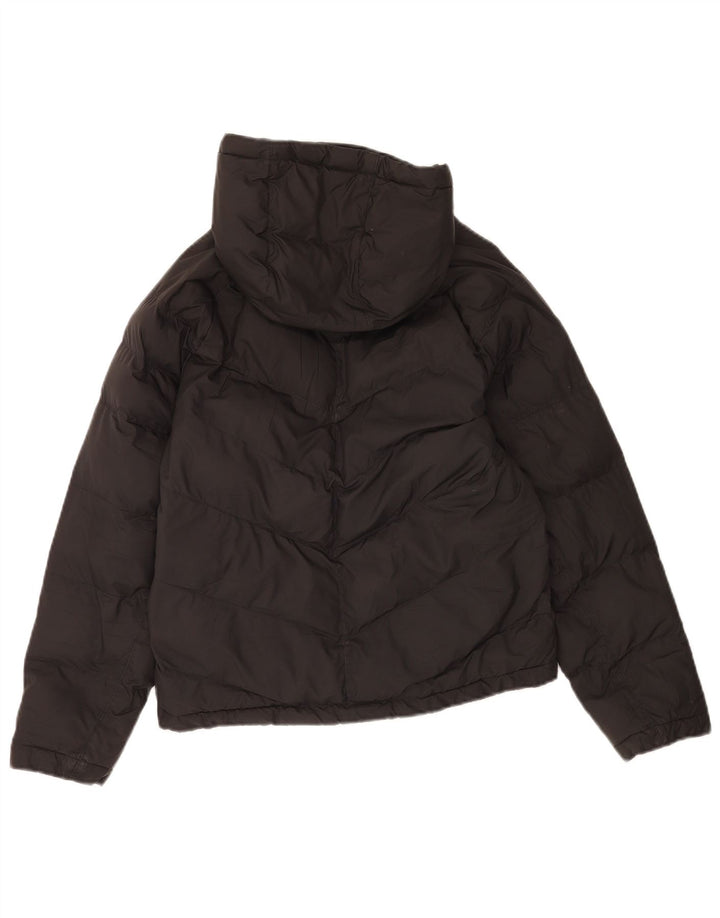 Nike Chaqueta acolchada con capucha para niñas 12-13 años Grande Poliéster negro