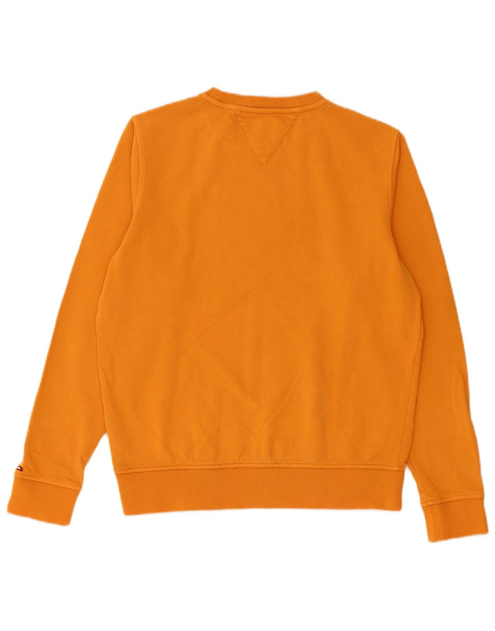 TOMMY HILFIGER Sudadera estampada para niño 13-14 años Algodón amarillo