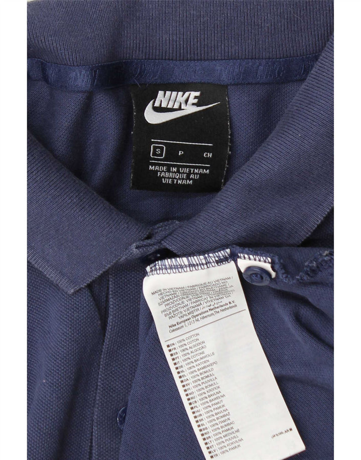 Polo Nike Hombre Pequeño Algodón Azul Marino