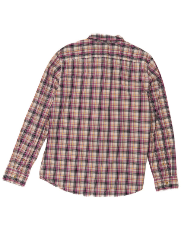 Levi's Camisa ajustada de algodón con cuadros multicolores grandes para hombre