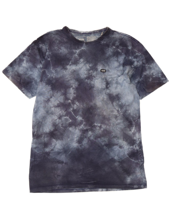 VANS Camiseta de corte clásico para hombre Top Medium Azul marino Tie Dye Algodón