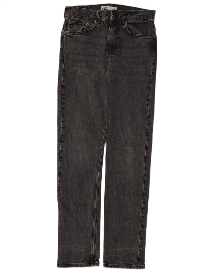 Zara Jeans rectos para hombre EU 38 Small W30 L32 Gris