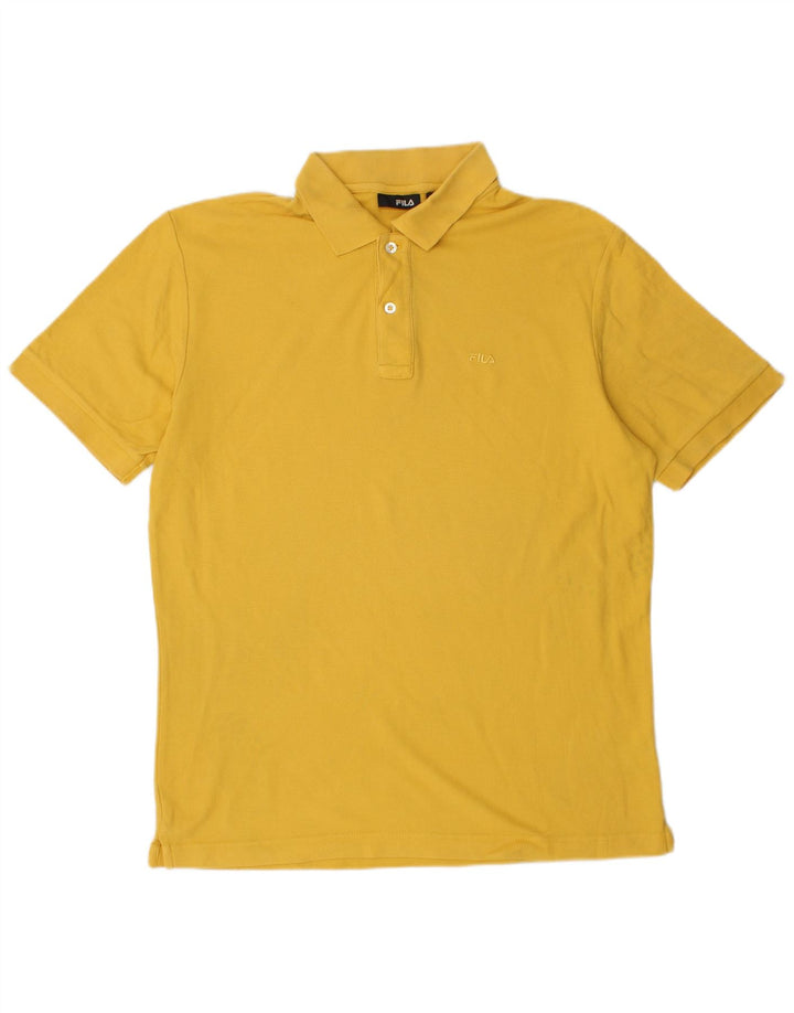 FILA Polo Hombre Algodón Amarillo Medio