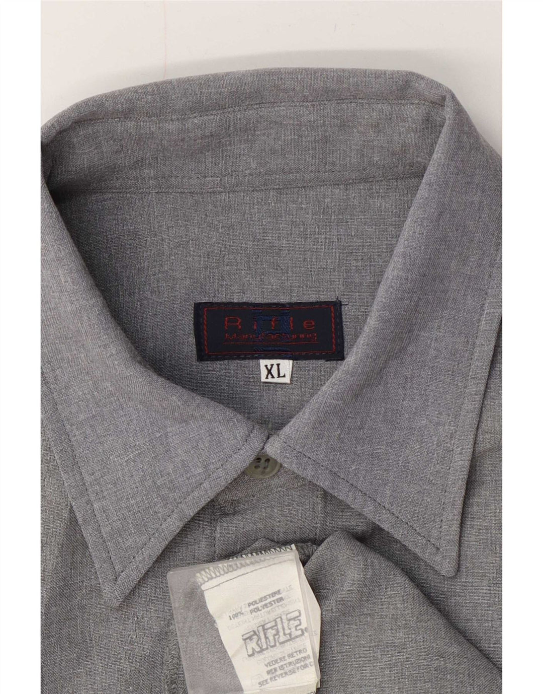 Camisa Rifle Hombre XL Poliéster Gris