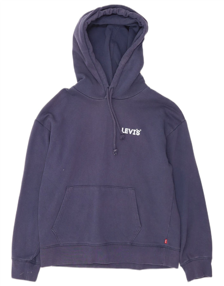 Levi's Hombre Sudadera Con Capucha Jumper Small Azul Marino Algodón