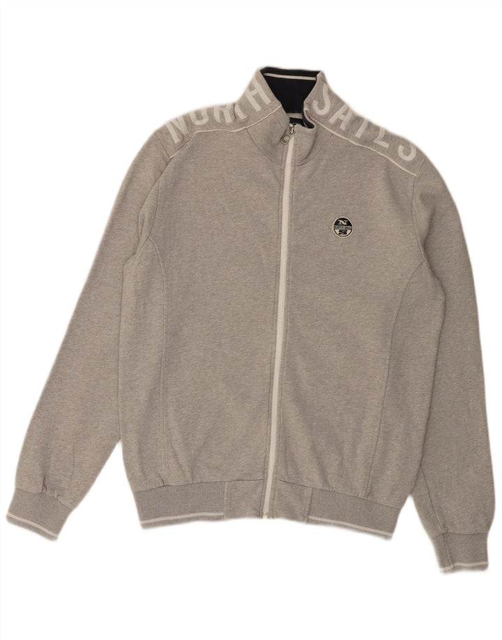 NORTH SAILS Chaqueta superior de chándal con gráfico para hombre Algodón gris grande