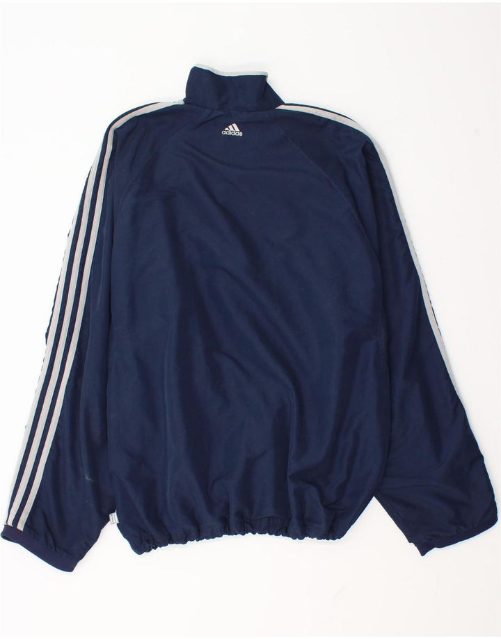 Adidas Hombre Gráfico Jersey Chándal Top UK 40/42 Medio Azul Marino
