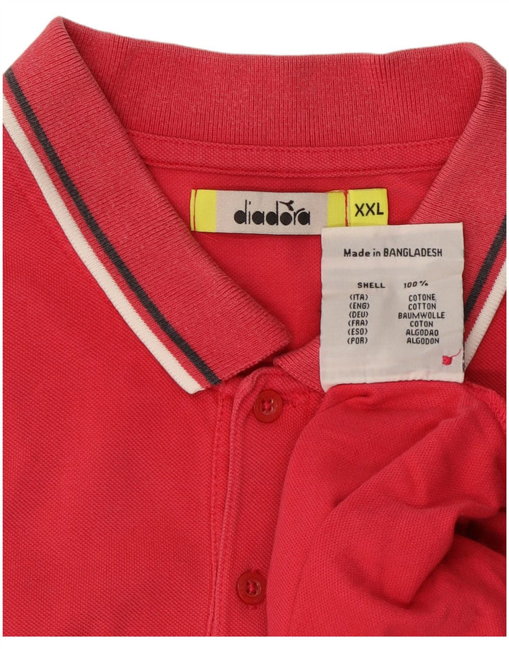 DIADORA Polo Hombre 2XL Algodón Rosa