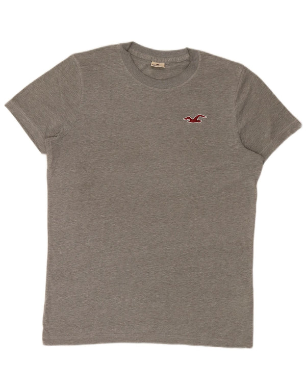 Camiseta Hollister para hombre Top grande de algodón moteado gris