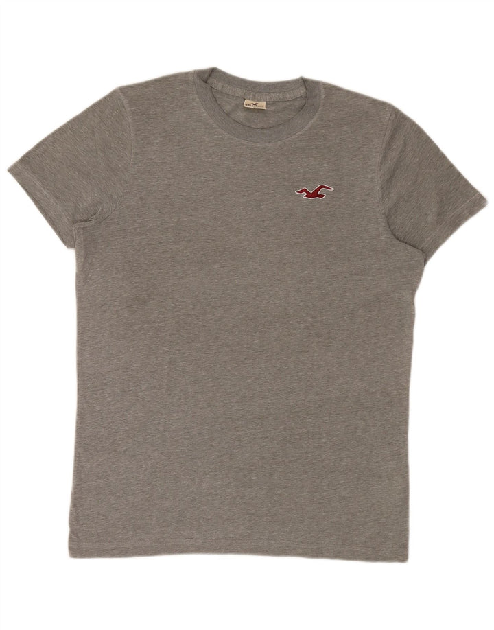 Camiseta Hollister para hombre Top grande de algodón moteado gris