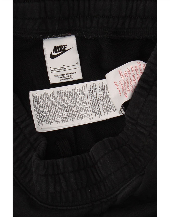 NIKE Pantalones de Chándal para Niñas Joggers 12-13 Años Grande Negro Algodón