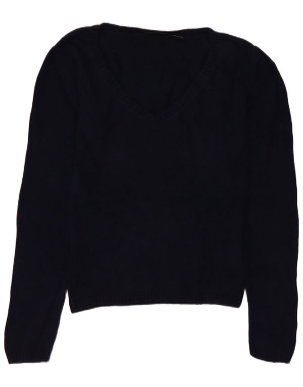 Fila Jersey con cuello en V para mujer UK 14 Medium Azul marino Algodón