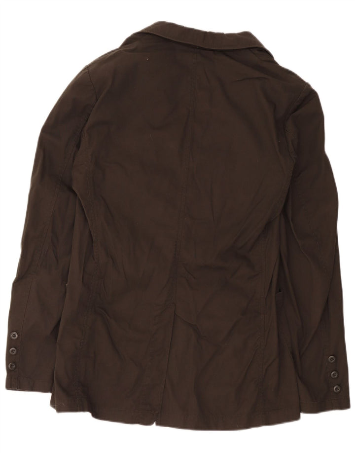 Sisley Chaqueta tipo blazer de 2 botones para hombre IT 48 Algodón marrón medio