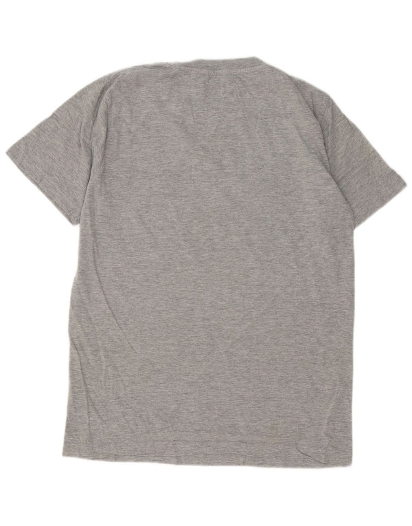 Camiseta Kappa Hombre Top Algodón Moteado Gris Medio