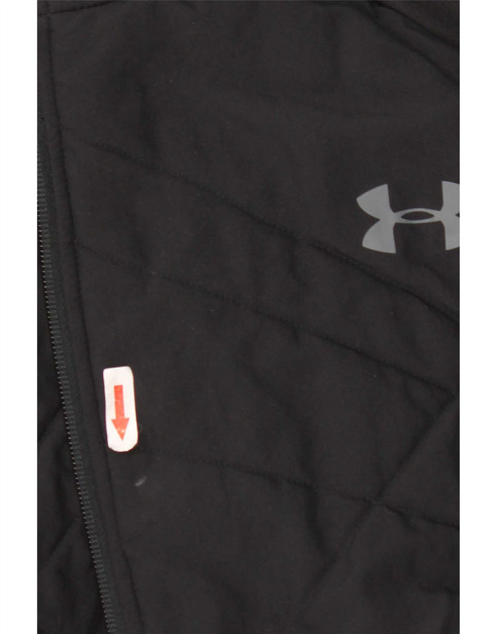 Under Armour Chaqueta de chándal con capucha para hombre, talla 2XL, poliéster negro