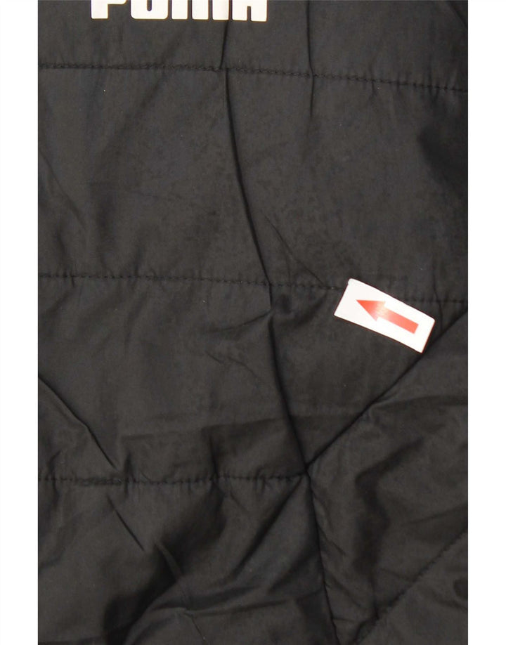 Puma Chaqueta acolchada con capucha para niño 11-12 años Negro Poliéster