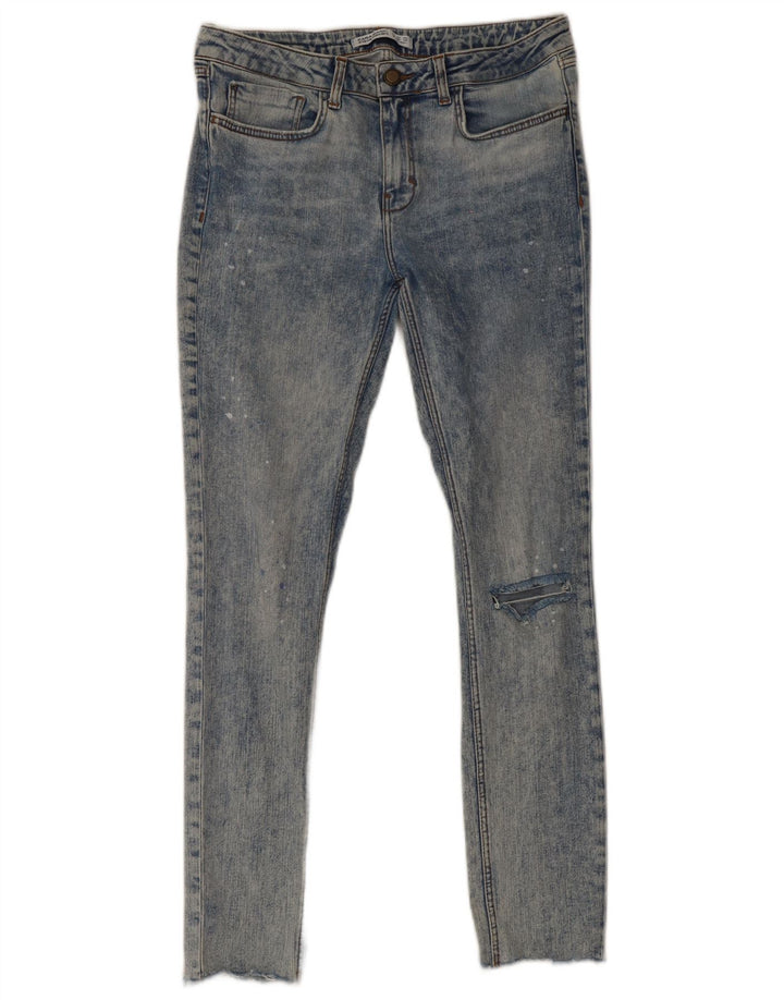 Zara Vaqueros Pitillo Mujer EU 40 Mediano W30 L29 Azul
