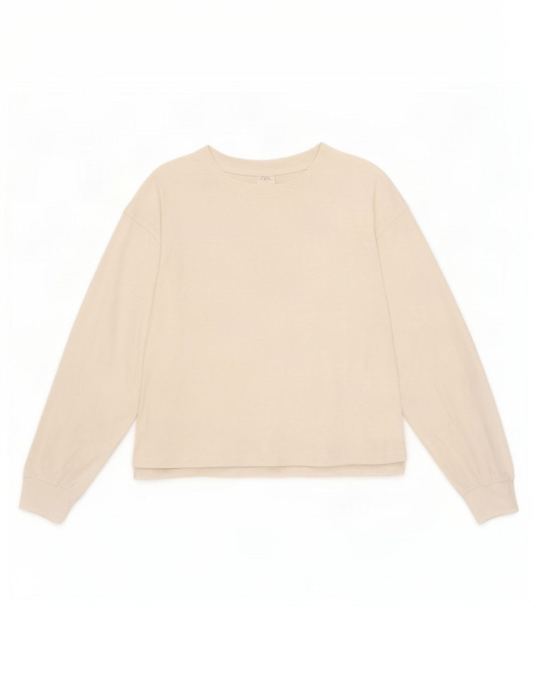 Zara Top Niña Manga Larga 13-14 Años Blanco