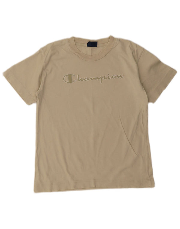 Champion Camiseta gráfica para niño 9-10 años Algodón beige