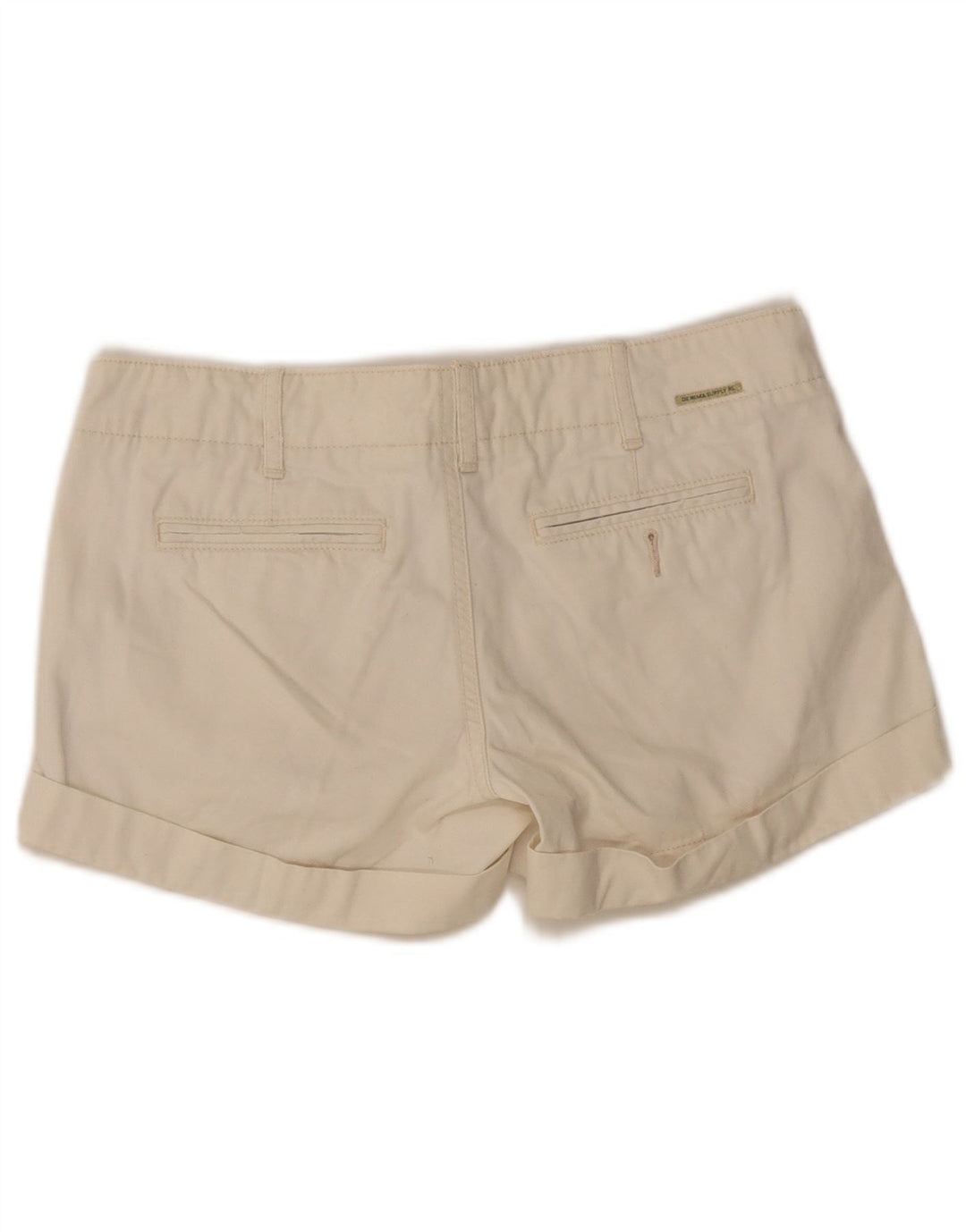 Ralph Lauren - Pantalones cortos chinos para mujer W27 pequeño algodón blanco