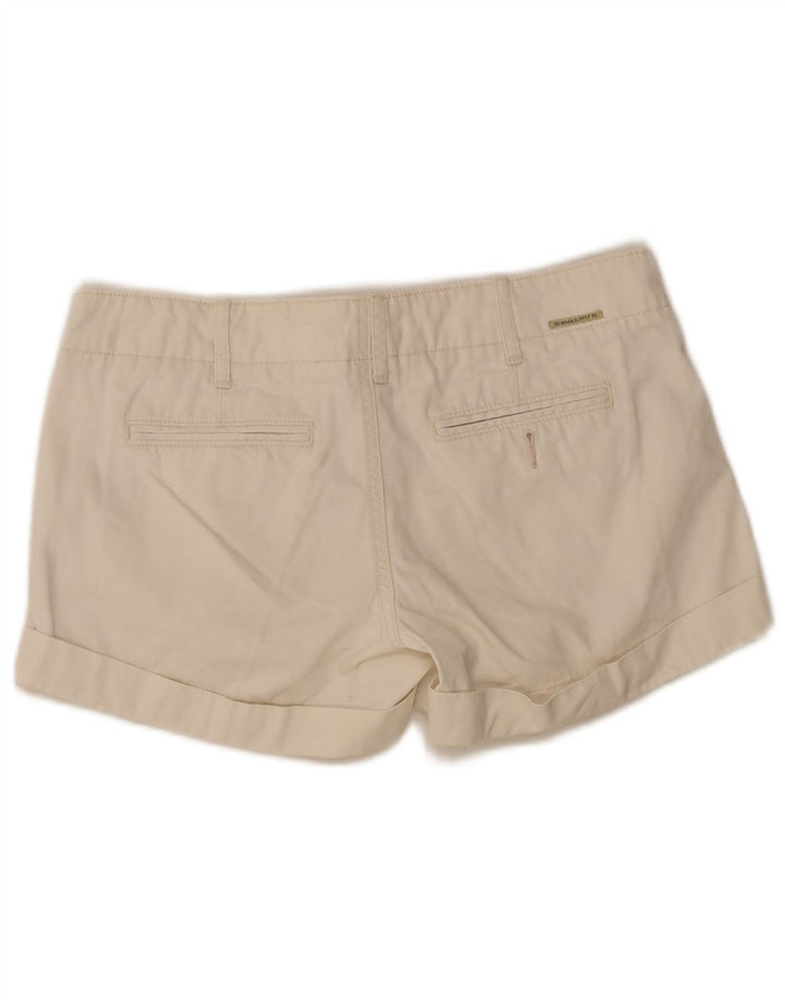 Ralph Lauren - Pantalones cortos chinos para mujer W27 pequeño algodón blanco