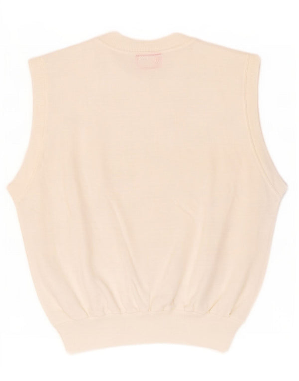 Fruit Of The Loom - Camiseta sin mangas para hombre, algodón blanco mediano
