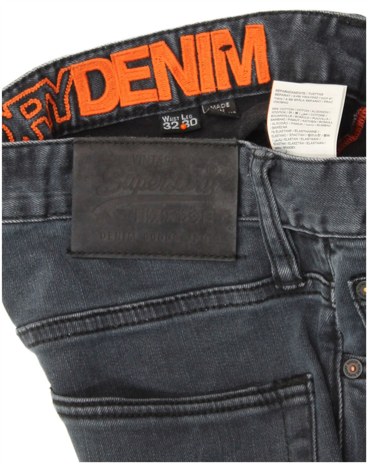 SUPERDRY Vaqueros ajustados para hombre W32 L30 Algodón azul