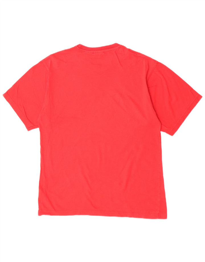 Fila - Camiseta gráfica para hombre, talla grande, algodón rojo