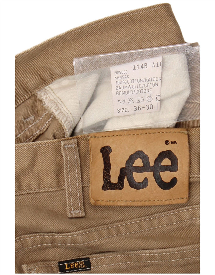 Lee Vaqueros Cónicos Para Hombre W38 L30 Algodón Marrón