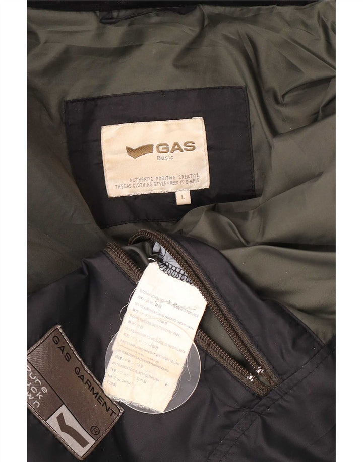 Chaqueta acolchada con capucha para hombre Gas UK 40 Large Poliamida azul marino